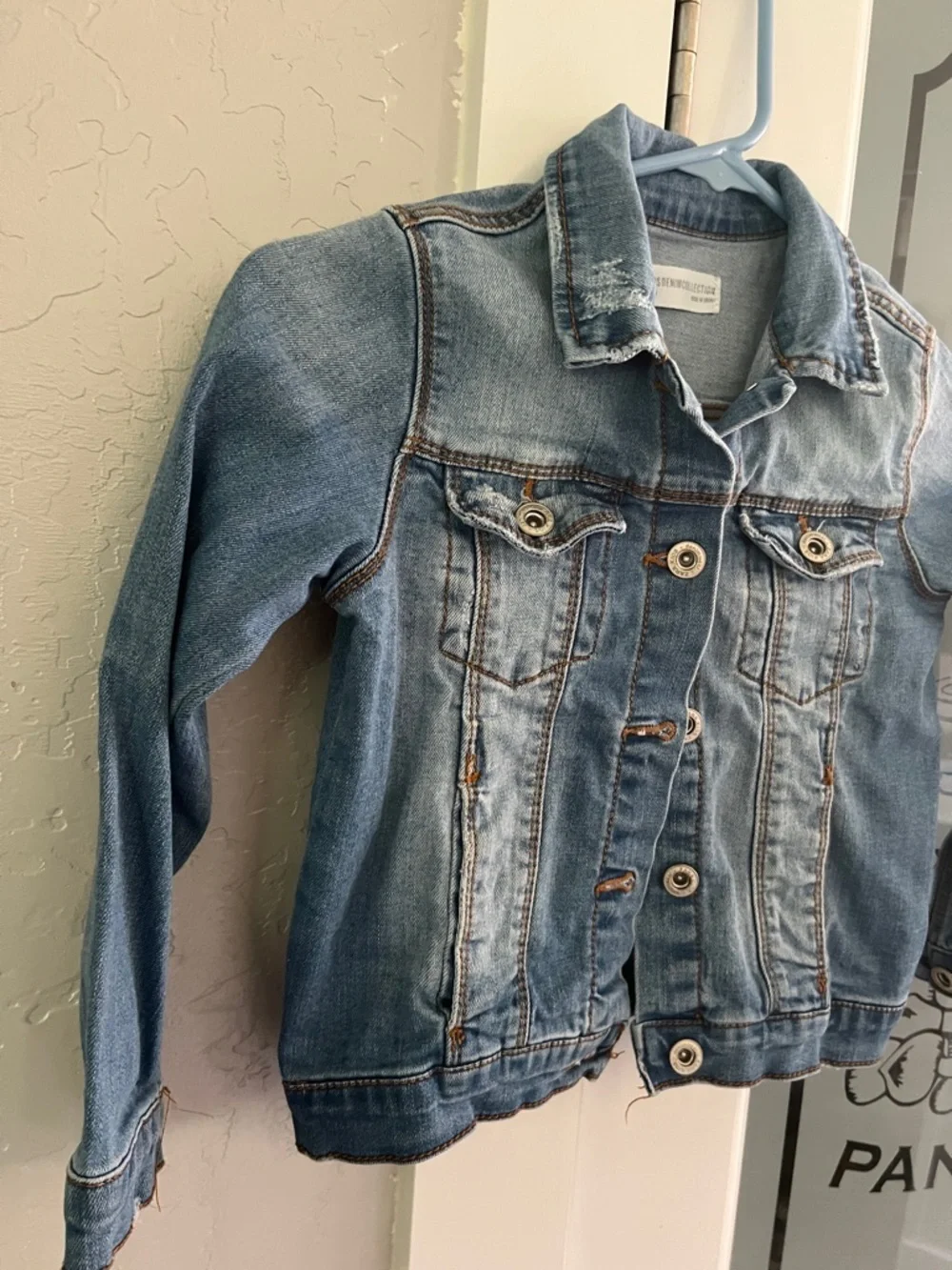 Zara Light Blue Kids Denim Jacket - Button Front